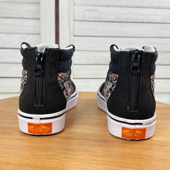 Vans x Discovery Channel Protect Tigers SK8 High Canvas Sneakers Black Kids 1 - Picture 6 of 14